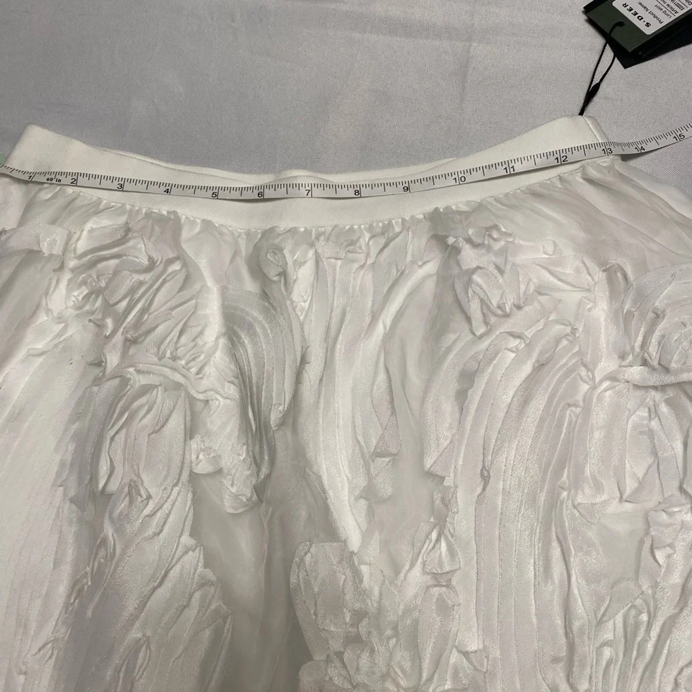 S.DEER- pull On Midi Skirt With Pleats,NWT Size L